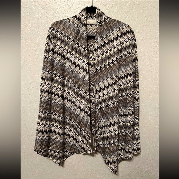 Vintage Havana Sweaters - Vintage Havana Womens Tribal Cardigan Fall Zig Zag Pattern Sweater Sz L